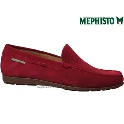Mephisto ALGORAS Rouge velours mocassin 70370