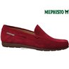 Mephisto ALGORAS Rouge velours mocassin 70370