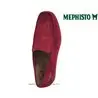 Mephisto ALGORAS Rouge velours mocassin 70373