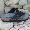 MEPHISTO Homme Tong NIELS Noir cuir 7072
