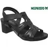 Mephisto Blanca Noir cuir sandale 70764