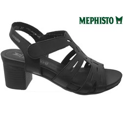 Mephisto Blanca Noir cuir sandale 70765