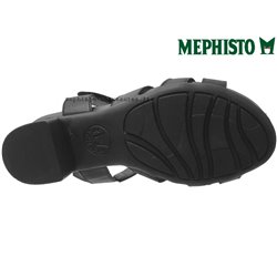 Mephisto Blanca Noir cuir sandale 70766