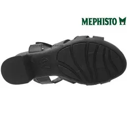 Mephisto Blanca Noir cuir sandale 70766