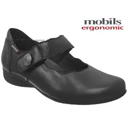 Mobils by Mephisto Flora Noir cuir ballerine 71295