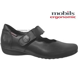 Mobils by Mephisto Flora Noir cuir ballerine 71296