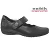 Mobils by Mephisto Flora Noir cuir ballerine 71296