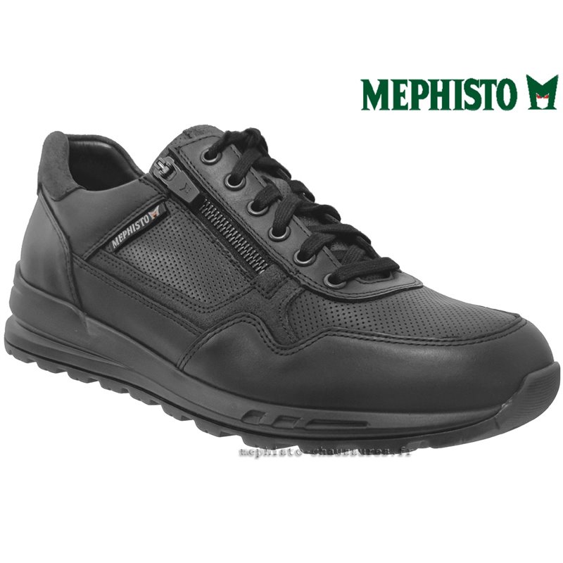 Mephisto Bradley Noir cuir lacets_richelieu 71815