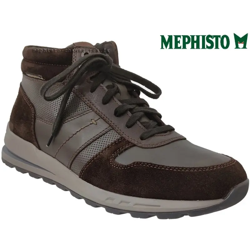 Mephisto Boran Marron cuir/velours bottillon 72655