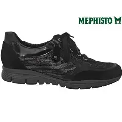 Mephisto Ylona Noir cuir lacets_richelieu 72946