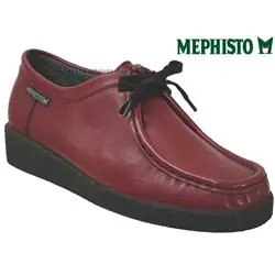 Mephisto CHRISTY Rouge cuir lacets_derbies 75129