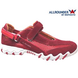 Allrounder Niro filet Rouge velours basket_mode_basse 75334
