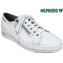 Mephisto June Blanc cuir lacets_derbies 77578