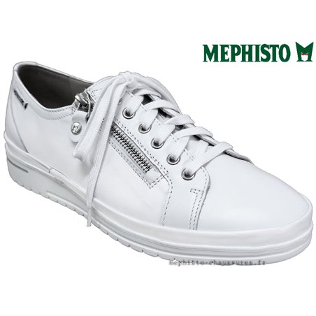 Mephisto June Blanc cuir lacets_derbies 77578