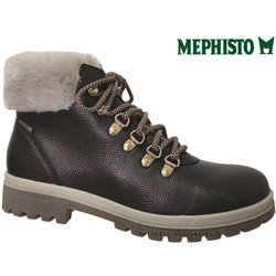 Mephisto Zelda Marron foncé cuir bottillon