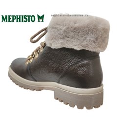 Mephisto Zelda Marron foncé cuir bottillon
