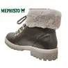 Mephisto Zelda Marron foncé cuir bottillon