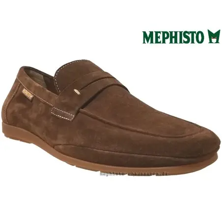Mephisto Alexis Marron cuir/velours mocassin