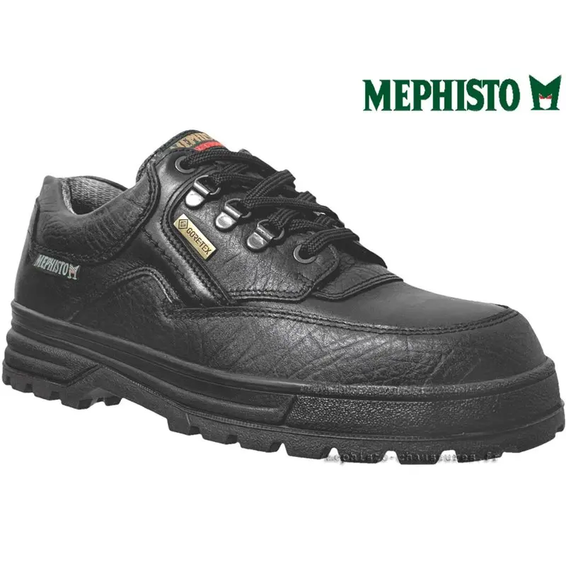 Mephisto BARRACOUDA Noir cuir lacets_derbies