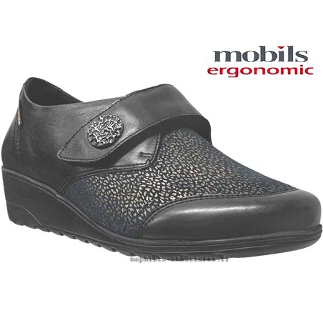 Mobils by Mephisto Branda Noir cuir scratch