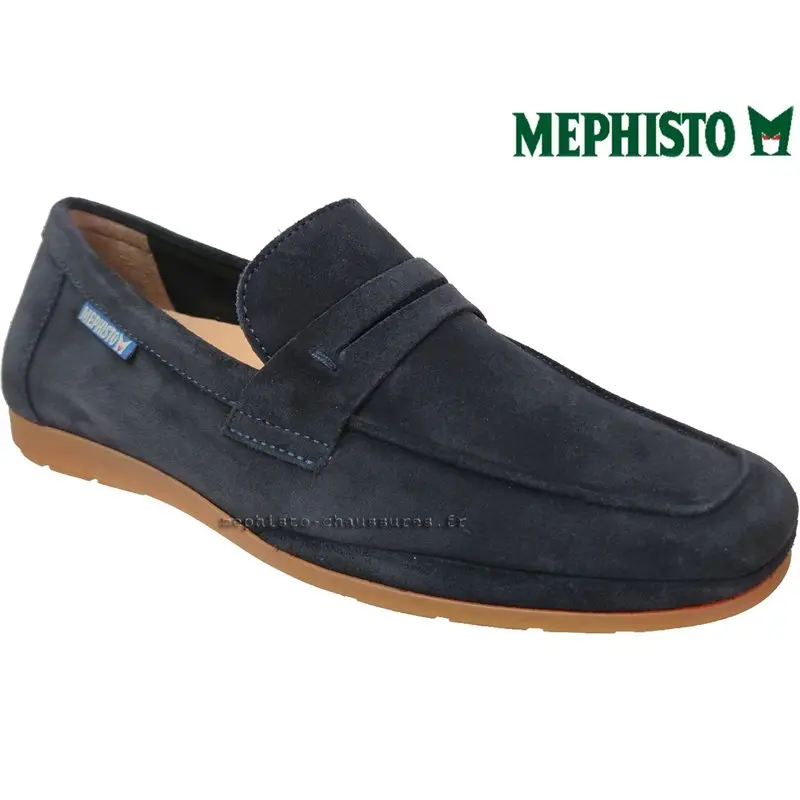 Mephisto Alexis Marine velours mocassin