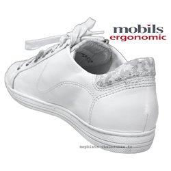 Mobils by Mephisto HAWAI Blanc cuir lacets_derbies