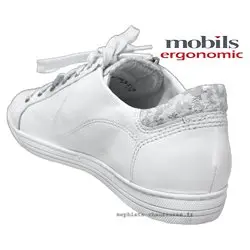 Mobils by Mephisto HAWAI Blanc cuir lacets_derbies