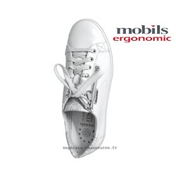 Mobils by Mephisto HAWAI Blanc cuir lacets_derbies