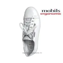 Mobils by Mephisto HAWAI Blanc cuir lacets_derbies