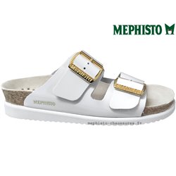 Mephisto Hester Blanc vernis mule