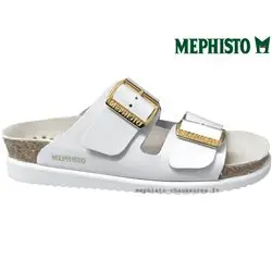 Mephisto Hester Blanc vernis mule