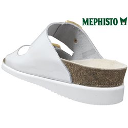 Mephisto Hester Blanc vernis mule
