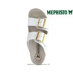Mephisto Hester Blanc vernis mule