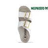 Mephisto Hester Blanc vernis mule
