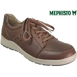 Mephisto Vincente Marron cuir lacets_derbies
