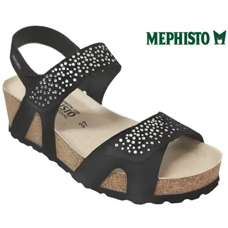 Mephisto Vic spark Noir velours sandale