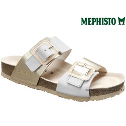 Mephisto Madisson Blanc-platine mule