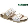 Mephisto Madisson Blanc-platine mule