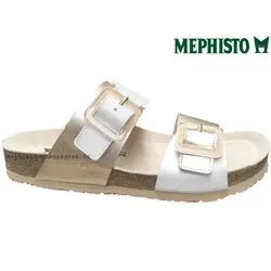 Mephisto Madisson Blanc-platine mule