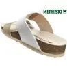 Mephisto Madisson Blanc-platine mule