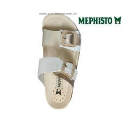 Mephisto Madisson Blanc-platine mule