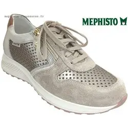 Mephisto Kim perf Beige cuir basket_mode_basse