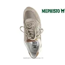 Mephisto Kim perf Beige cuir basket_mode_basse