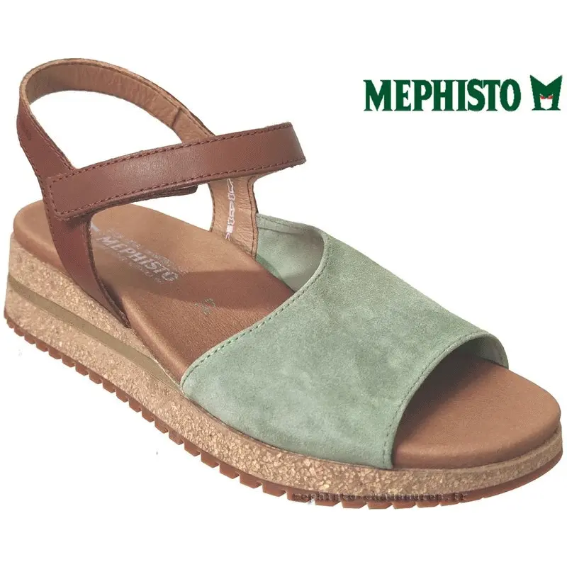 Mephisto Joy Kaki cuir sandale