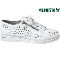 Mephisto June perf Blanc cuir basket_mode_basse