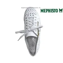 Mephisto June perf Blanc cuir basket_mode_basse