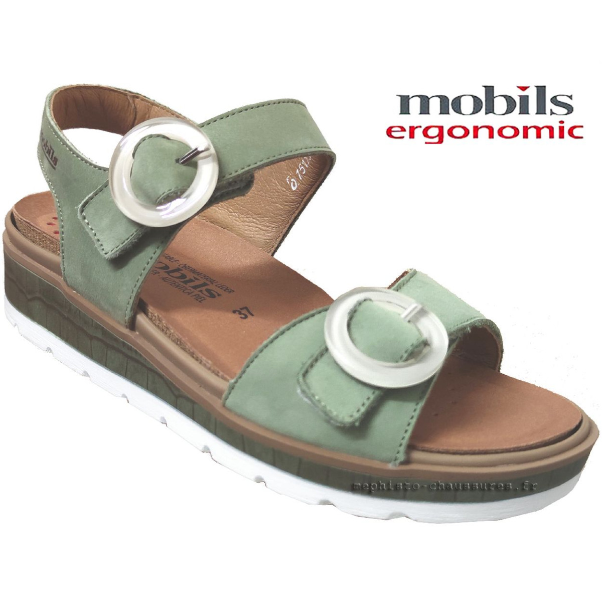 Mobils by Mephisto Myranda Kaki cuir sandale