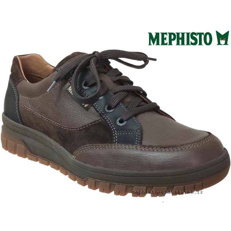 Mephisto Paco Marron cuir lacets_derbies