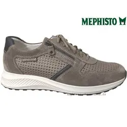 Mephisto Dino perf Taupe cuir lacets_richelieu