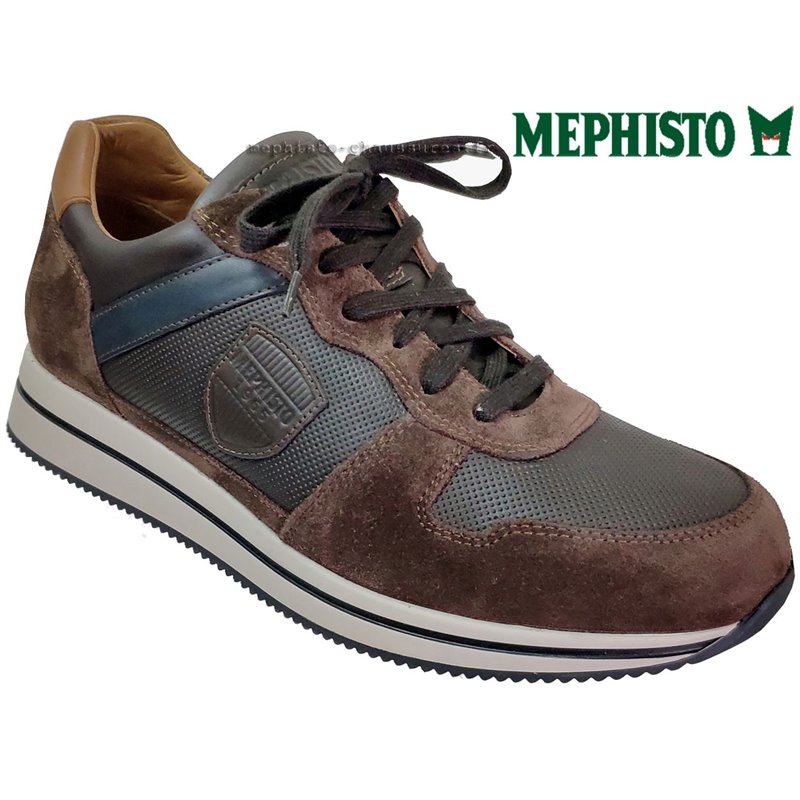Mephisto Greg Marron velours lacets_richelieu